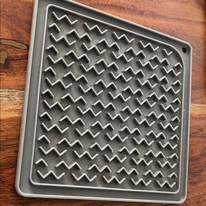Gray Silicone Dog Feeding Mat